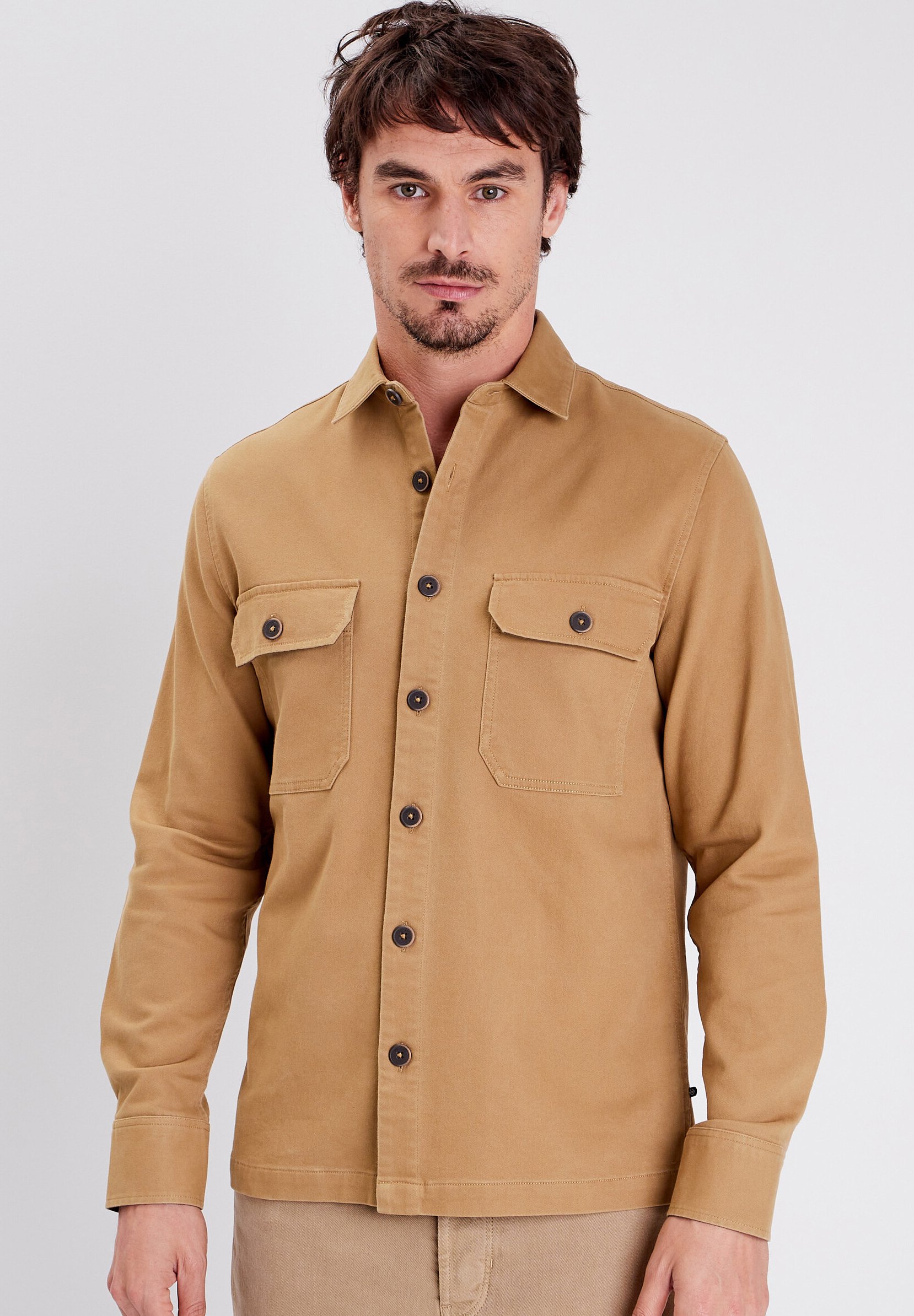 BONOBO Jeans MIT LANGEN ARMELN Camisa camel conac Zalando.es