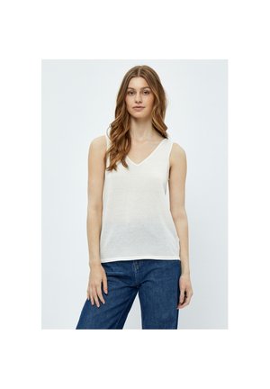 MICARLI KNIT TOP - Top - broken white lurex