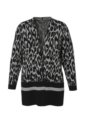 OFFENE MIT LEO-MUSTER - Vest - schwarz