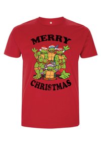 Henry Tiger TEENAGE MUTANT NINJA TURTLES GROUP CHRISTMAS - Camiseta estampada - red