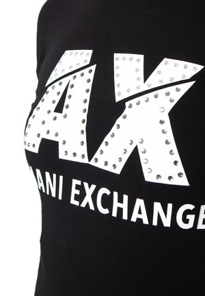 Armani Exchange Apdrukāts T-krekls - black