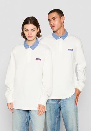 EXCLUSIVE HERITAGE 2.0 REG CHAMBRAY COLLAR RUGGER - Majica z dolgimi rokavi - eggshell
