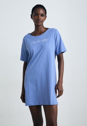 VIVANCE DREAMS BY LASCANA COZY BIGSHIRT - Nightie - blue