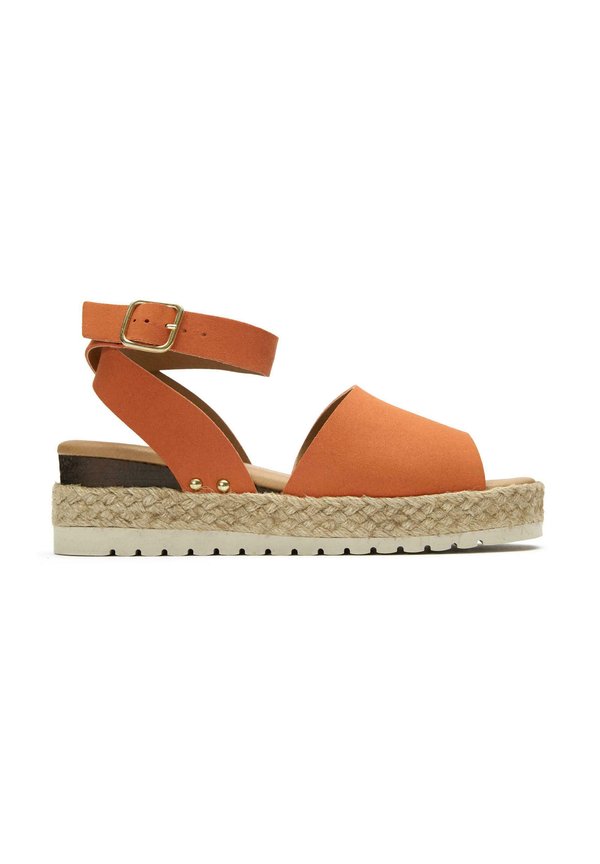 DRAGON - Platform sandals - orange2