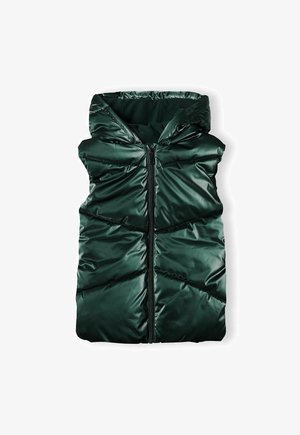 LONG PUFFER WITH HOOD - Liemenė - evergreen