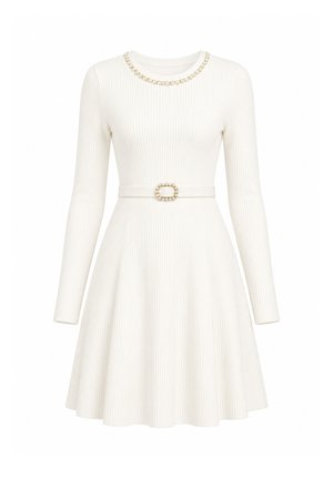 Elara, ELARA KLEID MIDIKLEID - Strickkleid - weiß