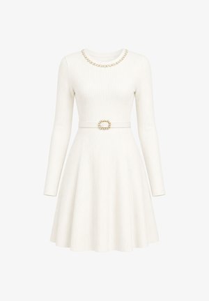 Elara, ELARA KLEID MIDIKLEID - Strickkleid - weiß