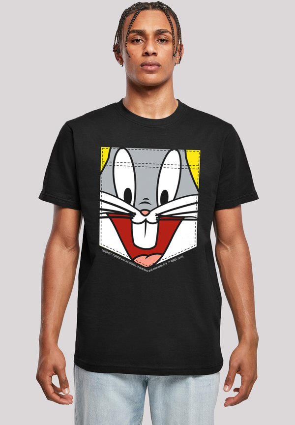 LOONEY TUNES BUGS BUNNY FACE FAUX POCKET - T-Shirt print