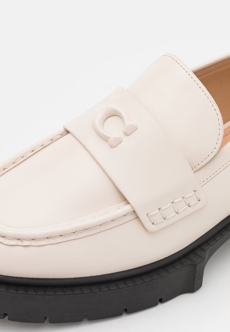 Coach Cream Leather Penny Loafers Coach  main image 3