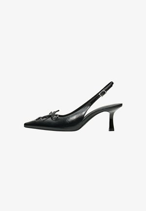 Bershka, CORSET KITTEN HEEL - SHOES - Escarpins - black