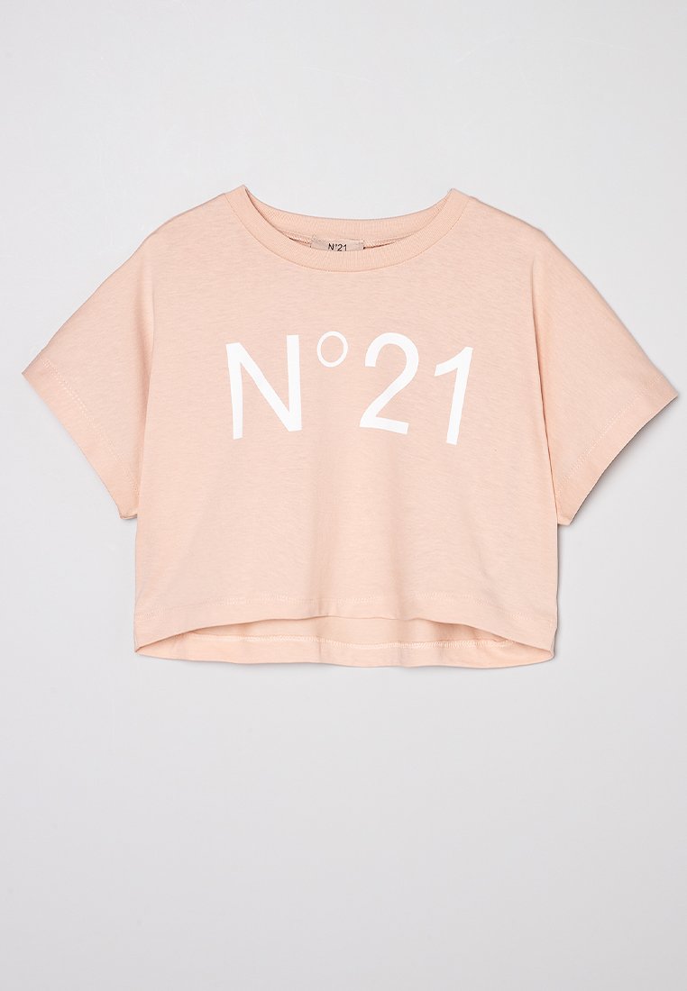 N°21 T-shirt print abrikoos