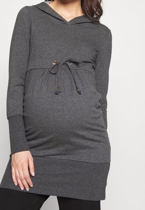 Sweat à capuche - mottled grey