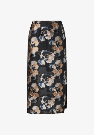 Malina, SANNA STRAIGHT SHEER MIDI SKIRT - Jupe crayon - dark blooms