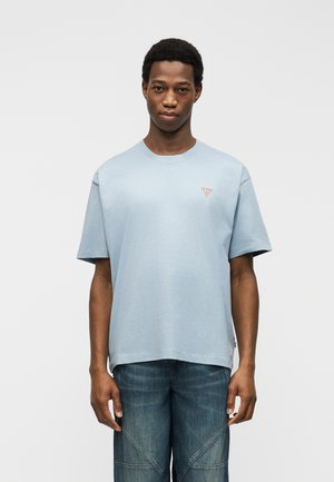 Guess Jeans MINI TRIANGLE TEE - Βασικό μπλουζάκι - aura blue