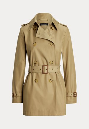 Lauren Ralph Lauren DOUBLE BREASTED COTTON BLEND TRENCH COAT - Trench - birch tan