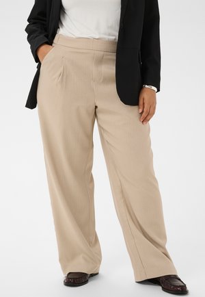 KIREN PINSTRIPED  - Bukser - beige pinstripe cc