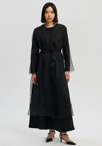 Touché Privé - FRONT OPEN - Vestito lungo - black Immagine in miniatura 1