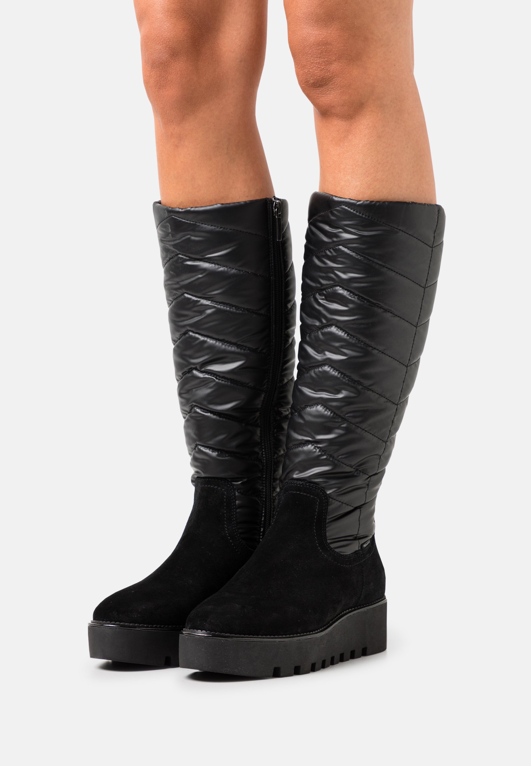 slip on wedge boots