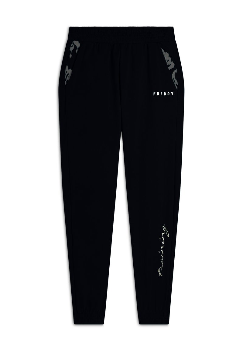 Freddy CON ELASTICO SUL E DETTAGLI FLOREALI - Pantalones deportivos - nero