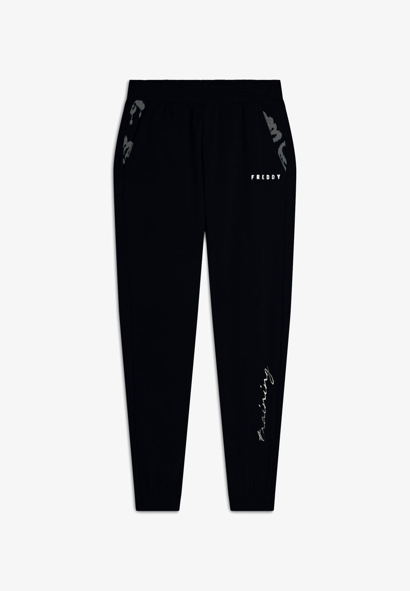 Freddy CON ELASTICO SUL E DETTAGLI FLOREALI - Pantalones deportivos - nero