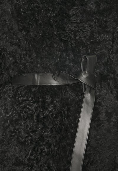 STUDIO ID ROMY TIGRADO SHEARLING COAT - Κοντό παλτό - black silky