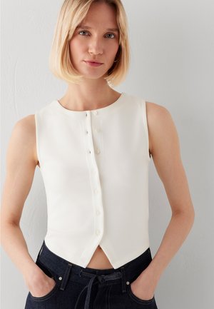 Mavi, Waistcoat - antique white