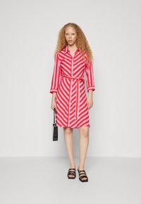 YAS YASSAVANNA SHORT SHIRT DRESS - Skjortklänning - cyclamen/bittersweet