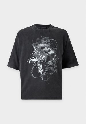 FAVELA, DUALITY - T-shirt imprimé - black washed