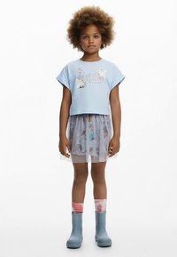 Desigual Nyomott mintás póló - green