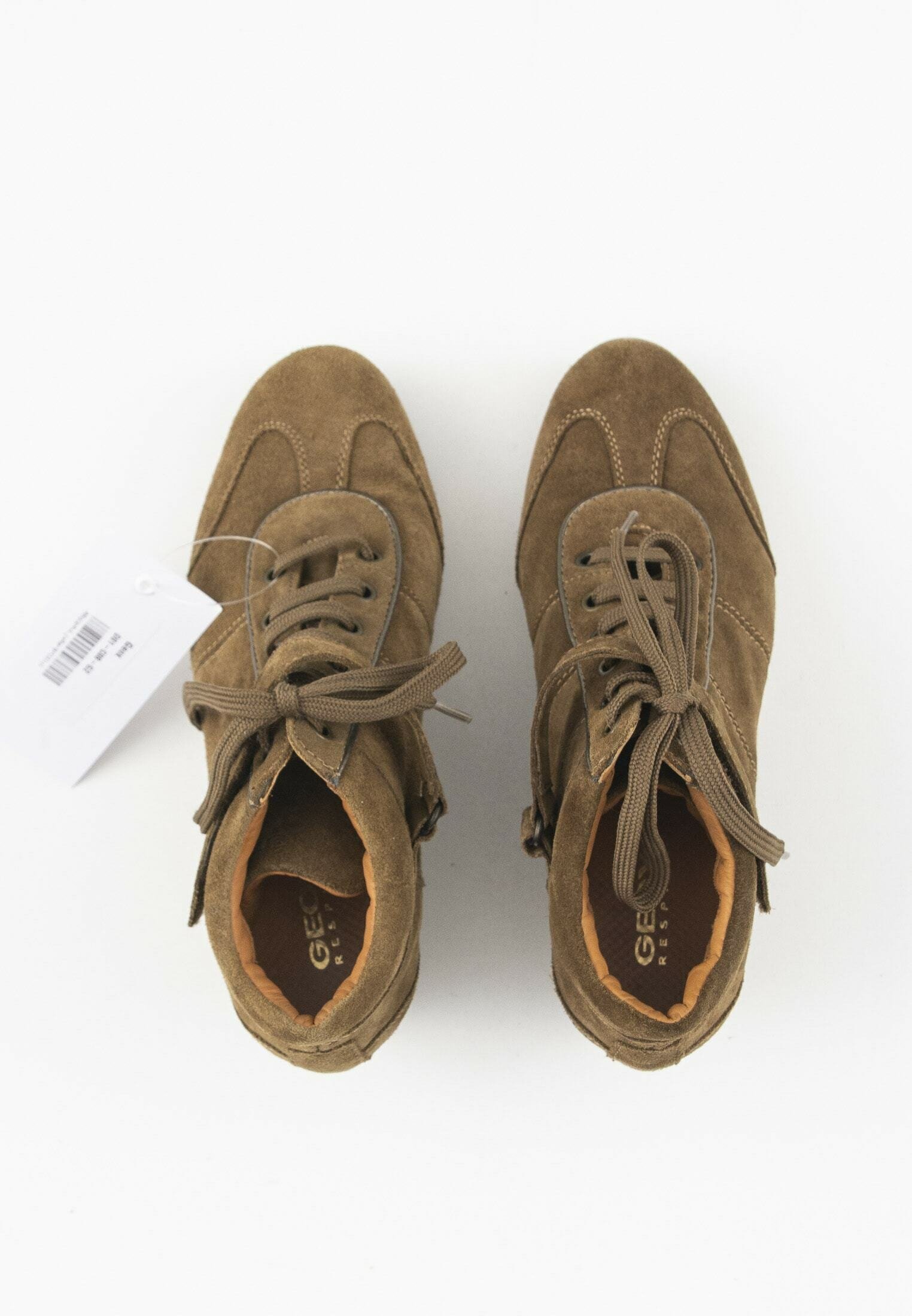 Geox Enkellaarsjes met sleehak - brown/bruin - (Pre-owned) - Zalando.be