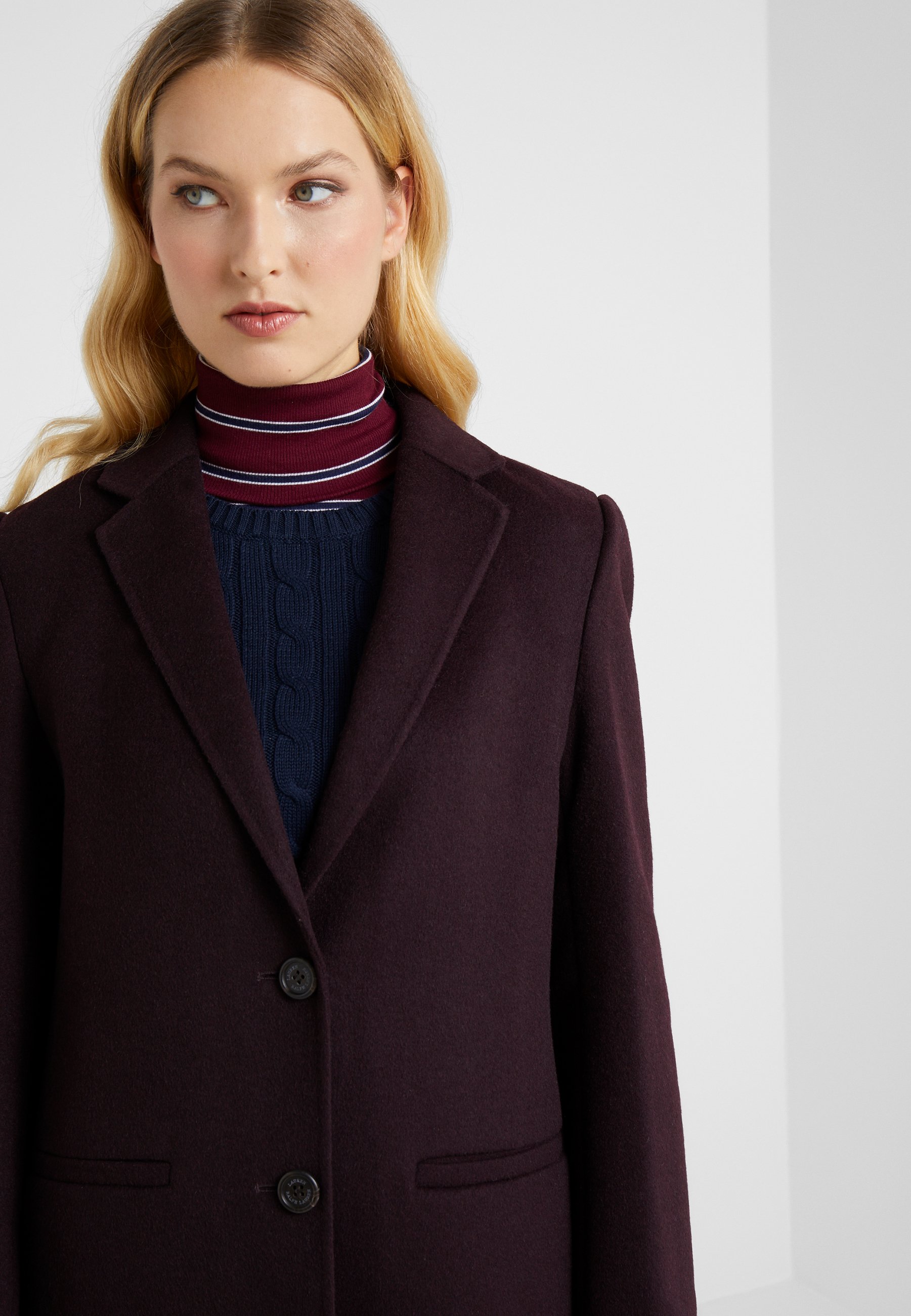 ralph lauren reefer coat camel