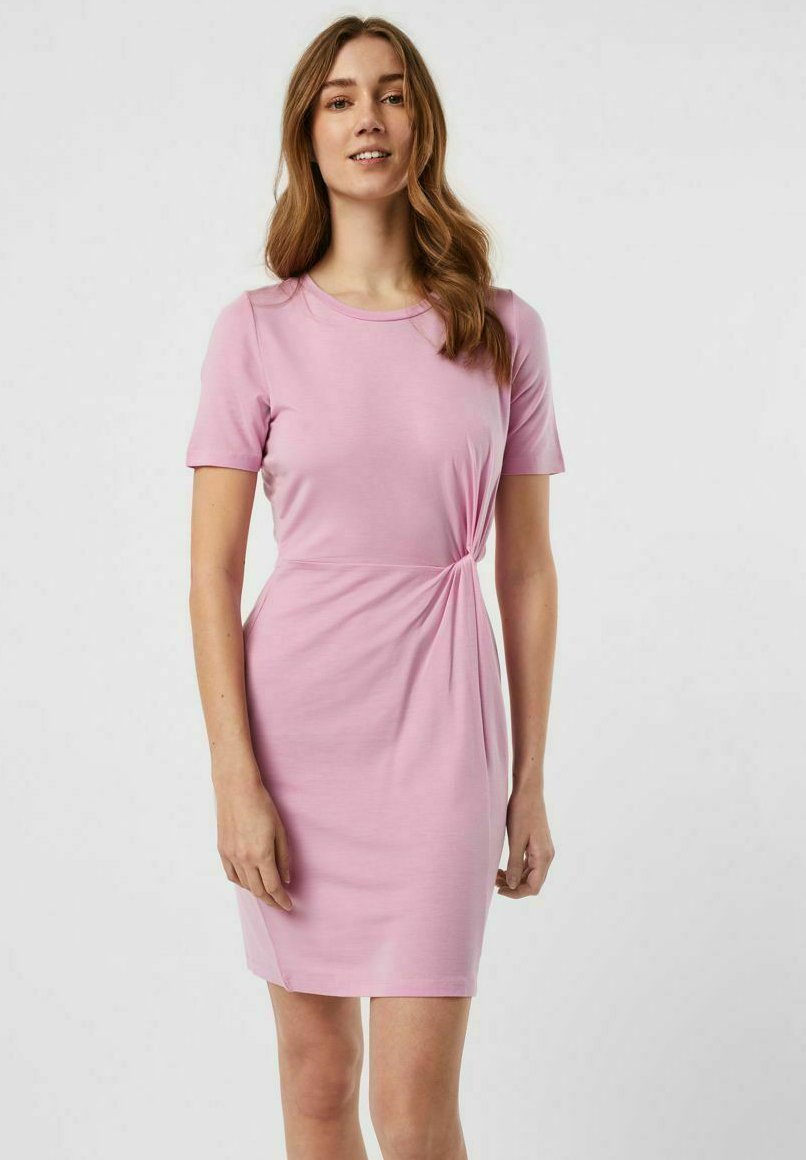 lavender shift dress