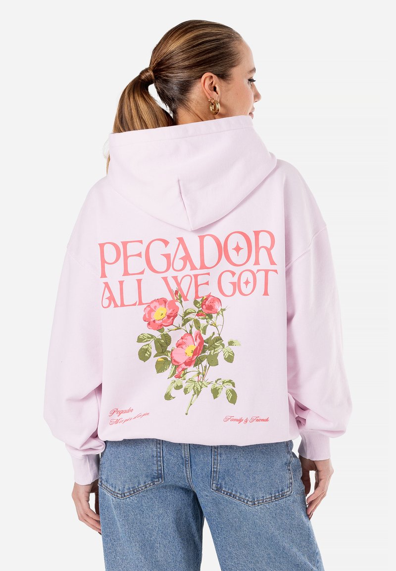Pegador BEALI OVERSIZED HOODIE - Bluză de molton - washed bubblegum