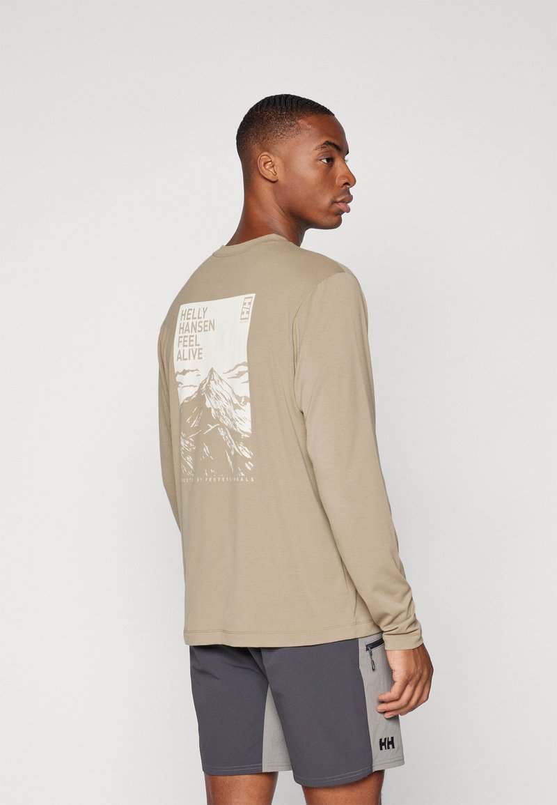Helly Hansen SKOG GRAPHIC TEE - Ilgarankovis viršutinės dalies drabužis - pebble