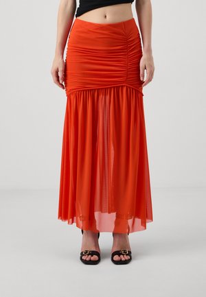 MESSI LONG SKIRT - Maxi skirt - cherry tomato