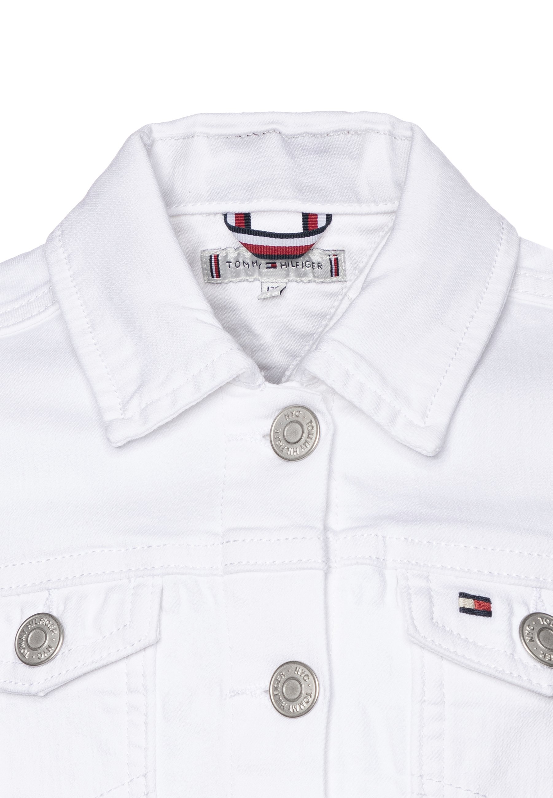 tommy hilfiger denim jacket white