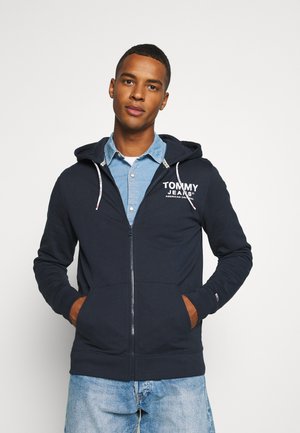 ESSENTIAL GRAPHIC ZIPTHROUGH - veste en sweat zippée - twilight navy