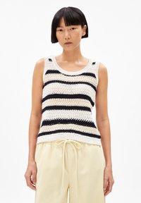 ARMEDANGELS - CLAAIRE STRIPES - Top - raw white night sky Thumbnail Image 1