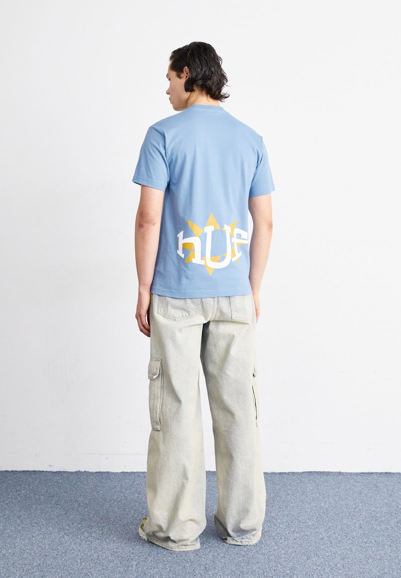 HUF - JAZZY GROOVES TEE - T-Shirt print - slate blue, Vergrößern