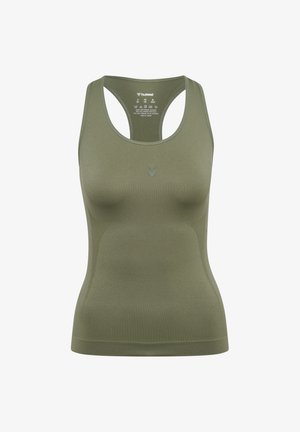 Hummel, HUMMEL HMLFLOW TANKTOP - Top - deep lichen green