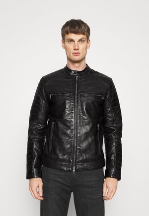 BALDO - Giacca di pelle - black
