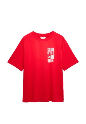 Marks & Spencer, T-shirt print - red