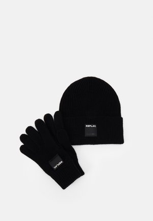 GLOVE HAT SET - Gloves - black