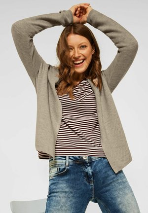 OFFENER MELANGE - Cardigan - beige