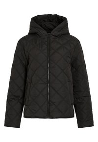 VIQUILA HOOD QUILTED SHORT - Viegla jaka - black