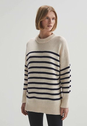 Sweter - beige/black
