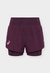MATCH LASER CUT SHORT - Спортни шорти - dark aubergine