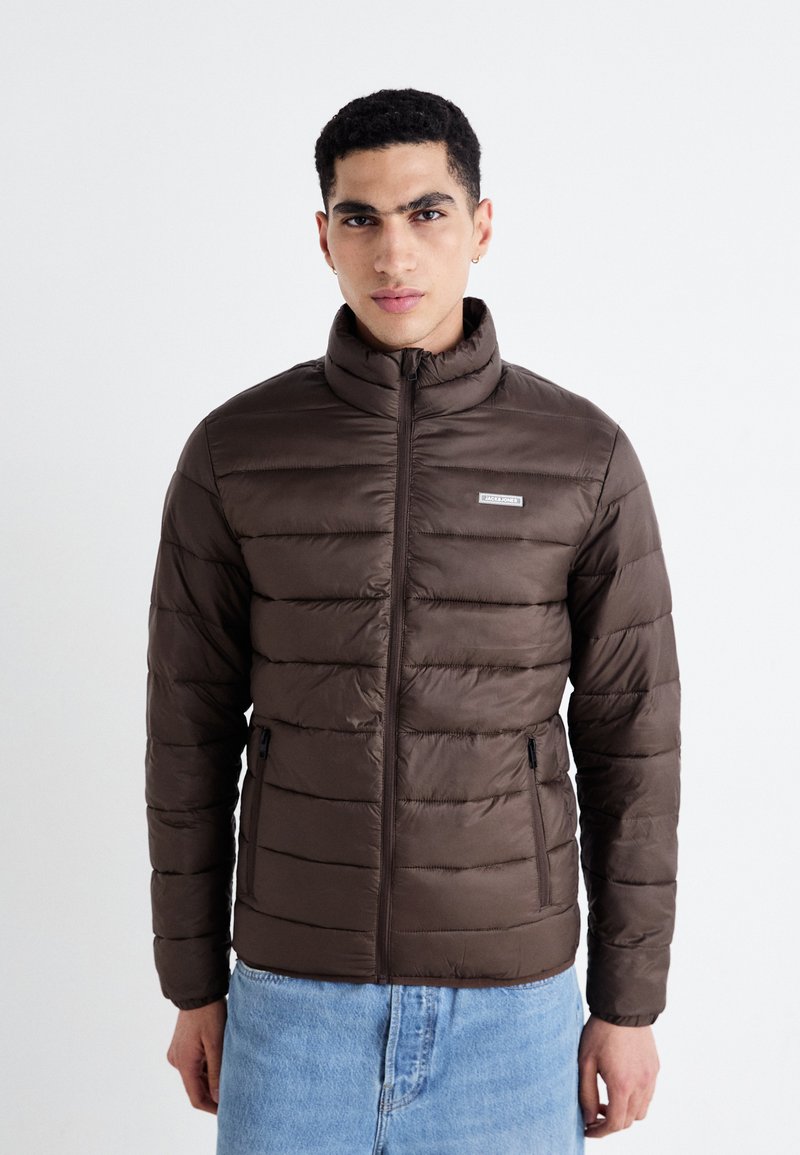 Jack & Jones JJVINCENT PUFFER COLLAR - Žieminė striukė - chocolate brown