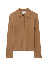 Unselected, caramel brown