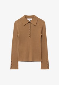 Unselected, caramel brown